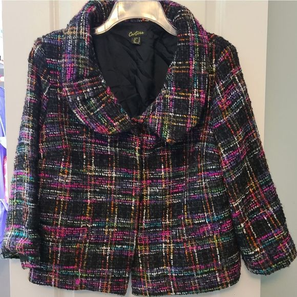 Cartise Plaid Tweed Jacket - Picture 10 of 10